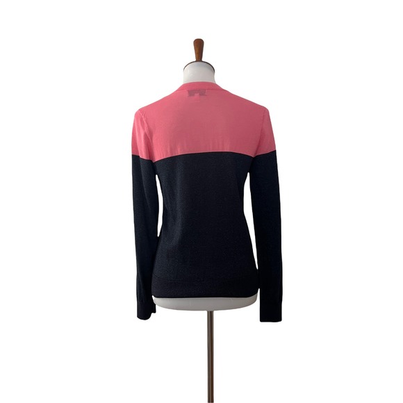 Paris Atelier & Other Stories Womens Shimmer Sweater Long Sleeve Pink Blue XS - Picture 2 of 7